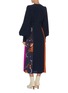 Back View - Click To Enlarge - ROKSANDA - 'Teruko' bishop sleeve colourblock drape dress