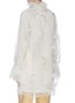Back View - Click To Enlarge - ROKSANDA - 'Luana' feather embroidered organza overlay crepe satin shirt