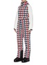Detail View - Click To Enlarge - PERFECT MOMENT - 'Chamonix' belted houndstooth print ski overalls
