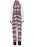 Main View - Click To Enlarge - PERFECT MOMENT - 'Chamonix' belted houndstooth print ski overalls