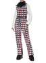 Figure View - Click To Enlarge - PERFECT MOMENT - 'Chamonix' belted houndstooth print ski overalls