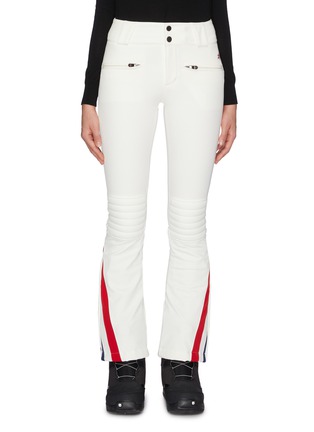 Main View - Click To Enlarge - PERFECT MOMENT - Zip chevron outseam padded knee flared pants