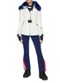 Figure View - Click To Enlarge - PERFECT MOMENT - Chevron outseam zipper leg flared pants