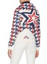 Back View - Click To Enlarge - PERFECT MOMENT - Colourblock star logo hooded jacket