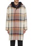 Main View - Click To Enlarge - FFIXXED STUDIOS - Hooded tartan plaid coat
