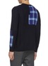 Back View - Click To Enlarge - FFIXXED STUDIOS - Tartan check panel sweater