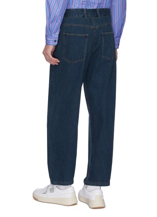 Back View - Click To Enlarge - FFIXXED STUDIOS - Pleated straight leg jeans