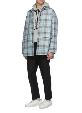 Figure View - Click To Enlarge - FFIXXED STUDIOS - Check plaid jacket