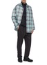 Figure View - Click To Enlarge - FFIXXED STUDIOS - Check plaid anorak