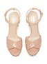 Detail View - Click To Enlarge - NICHOLAS KIRKWOOD - 'Casati' faux pearl platform ankle strap patent leather sandals