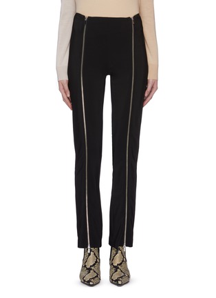 Main View - Click To Enlarge - ROSETTA GETTY - Zip front godet pants