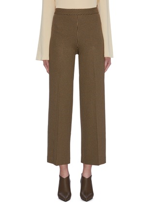 Main View - Click To Enlarge - ROSETTA GETTY - Check houndstooth straight leg pants