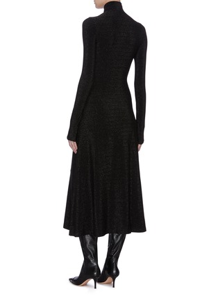 Back View - Click To Enlarge - ROSETTA GETTY - Zip front turtleneck dress