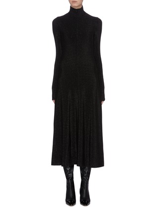 Main View - Click To Enlarge - ROSETTA GETTY - Zip front turtleneck dress