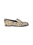 Main View - Click To Enlarge - STELLA LUNA - 'Lenny' snake embossed leather loafers