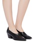 Figure View - Click To Enlarge - STELLA LUNA - 'Nevada' leather choked-up shooties