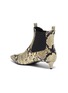  - STELLA LUNA - 'Nevada' snake embossed leather Chelsea boots