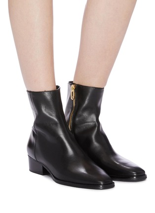 Figure View - Click To Enlarge - STELLA LUNA - 'Lenny' leather ankle boots