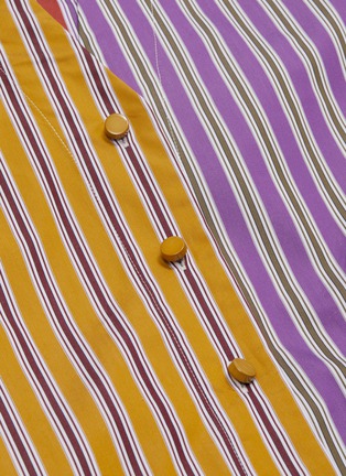  - SILVIA TCHERASSI - 'Dee' colourblock stripe bishop sleeve top
