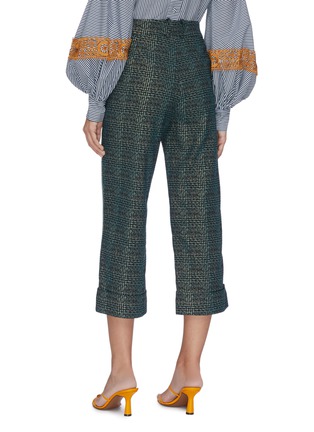 Back View - Click To Enlarge - SILVIA TCHERASSI - Dacil' plaid sequin outseam pants