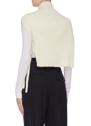 Back View - Click To Enlarge - MIJEONG PARK - Tie side rib knit high neck vest
