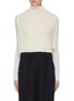 Main View - Click To Enlarge - MIJEONG PARK - Tie side rib knit high neck vest