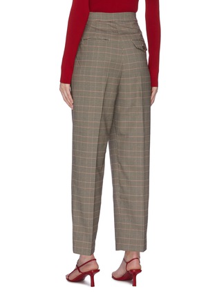 Back View - Click To Enlarge - MIJEONG PARK - Button waist check plaid suiting pants