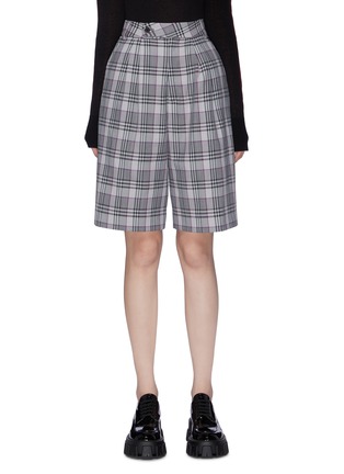Main View - Click To Enlarge - SNOW XUE GAO - 'Andres' check plaid shorts