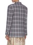 Back View - Click To Enlarge - SNOW XUE GAO - 'Gracie' padded shoulder flap pocket check plaid blazer