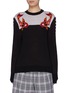 Main View - Click To Enlarge - SNOW XUE GAO - 'Humberto' colourblock panelled outseam intarsia sweater