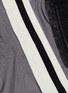  - NORMA KAMALI - Stripe sleeve mesh turtleneck track jacket