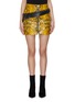 Main View - Click To Enlarge - BEN TAVERNITI UNRAVEL PROJECT  - Buckled waist multi-zip snake print skirt