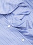  - BEN TAVERNITI UNRAVEL PROJECT  - Ruffle panel front stripe shirt