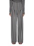 Main View - Click To Enlarge - NORMA KAMALI - Pleated stripe straight leg pants