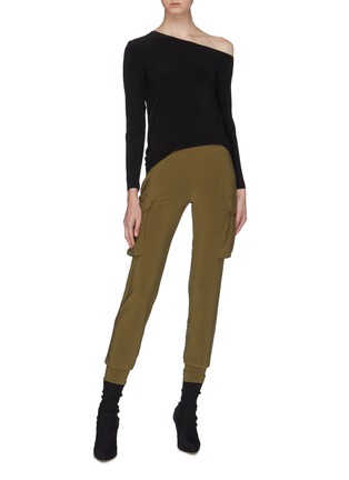 Figure View - Click To Enlarge - NORMA KAMALI - Cargo jogging pants