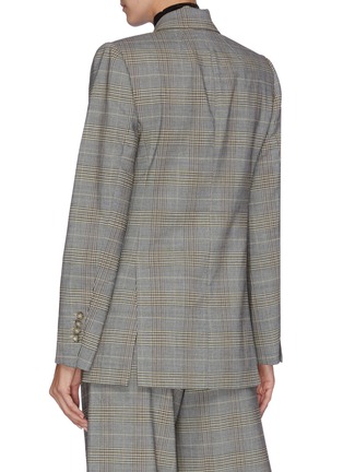 Back View - Click To Enlarge - ZIMMERMANN - 'Espionage' tartan plaid double-breasted blazer