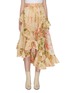 Main View - Click To Enlarge - ZIMMERMANN - 'Espionage' ruffle trim floral print skirt