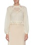 Main View - Click To Enlarge - ZIMMERMANN - 'Sabotage' laced lantern sleeve blouse