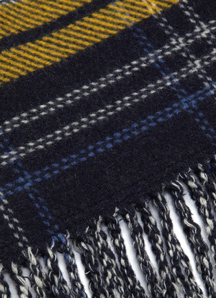 Detail View - Click To Enlarge - HELEN LEE - Tassel tartan plaid pencil skirt