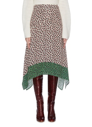 Main View - Click To Enlarge - HELEN LEE - Mixed motif print skirt