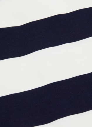 Detail View - Click To Enlarge - HELEN LEE - Heart appliqué stripe T-Shirt dress