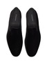 Detail View - Click To Enlarge - MAGNANNI - Leather counter velvet loafers
