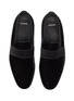 Detail View - Click To Enlarge - MAGNANNI - Satin band velvet loafers