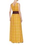 Back View - Click To Enlarge - STAUD - 'Mika' check plaid sash tie waist sleeveless jumpsuit