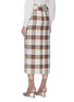 Back View - Click To Enlarge - STAUD - 'Simone' belted checked wool-blend midi skirt