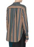 Back View - Click To Enlarge - THE KEIJI - Button sleeve stripe shirt