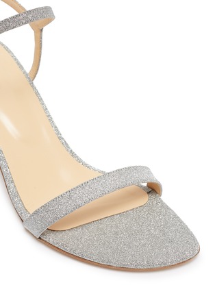 Detail View - Click To Enlarge - BY FAR - 'Magnolia' ankle strap glitter sandals