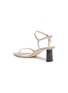  - BY FAR - 'Magnolia' ankle strap glitter sandals