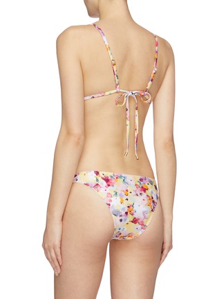 Back View - Click To Enlarge - PEONY - 'Tutti Fruitti' floral print Econyl™ bikini bottoms