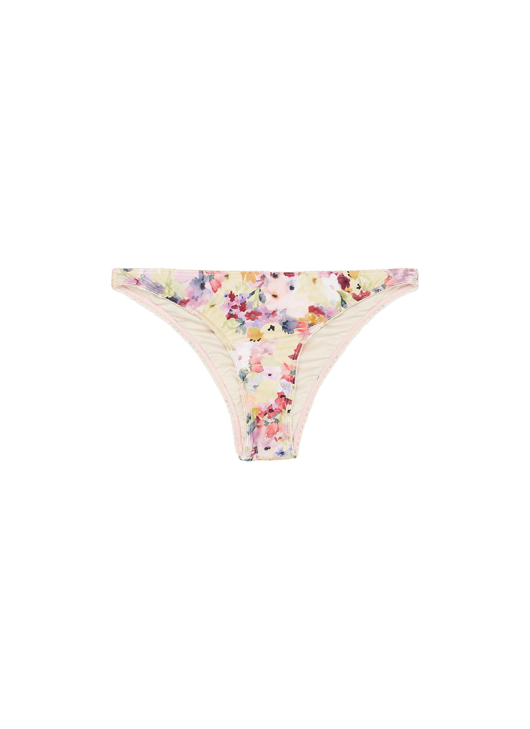 Tutti Fruitti floral print Econyl™ bikini bottoms by Peony